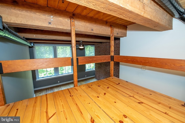 309 Arch St Unit 301, Philadelphia, PA 19106 - empty room featuring beamed ceiling and wood finished floors