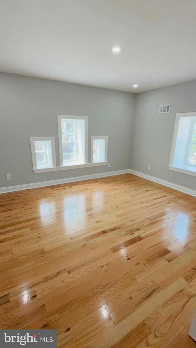 56 E Tulpehocken St, Philadelphia, PA 19144 - unfurnished room with light wood-style flooring, baseboards, and recessed lighting