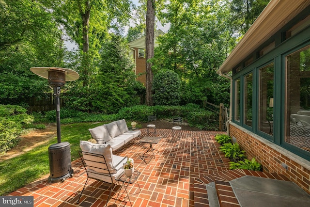 9017 Rouen Ln, Potomac, MD 20854 - view of patio with outdoor lounge area