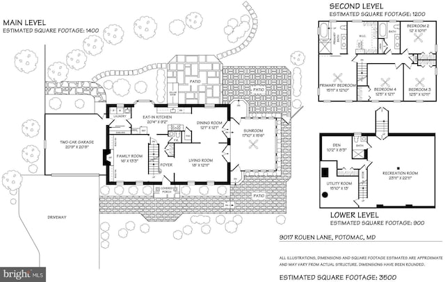 9017 Rouen Ln, Potomac, MD 20854 - room layout
