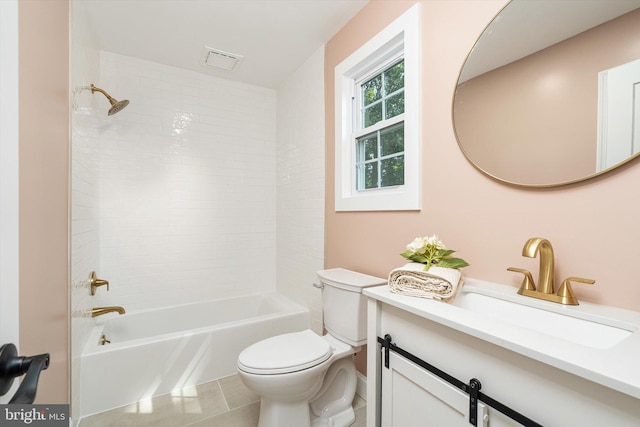 2 Tall Timber Ln, Burlington, NJ 08016 - bathroom with vanity, washtub / shower combination, and tile patterned flooring