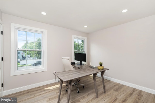 2 Tall Timber Ln, Burlington, NJ 08016 - office featuring light wood-style flooring and recessed lighting