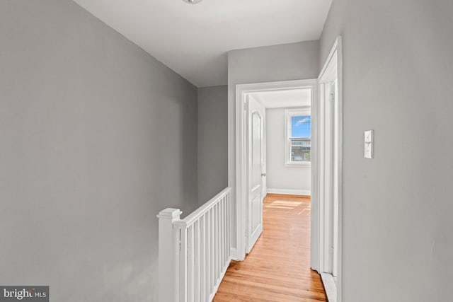 3333 Ashville St, Philadelphia, PA 19136 - hallway with light wood-style floors and an upstairs landing