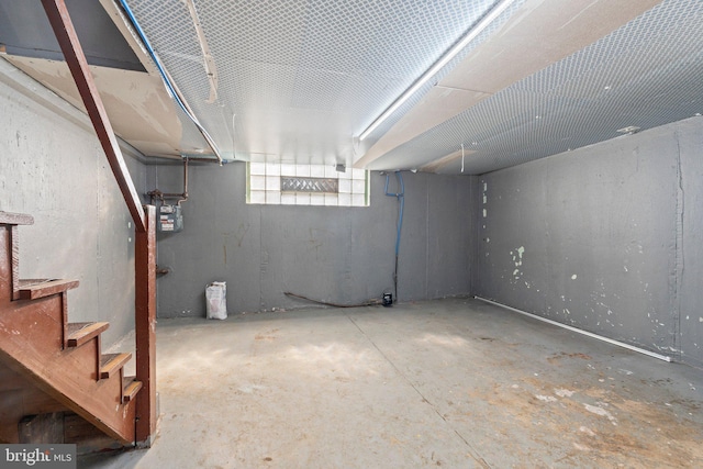 3333 Ashville St, Philadelphia, PA 19136 - basement with gas meter and stairway