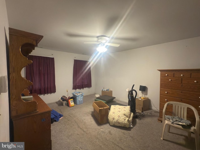 1701 Underwood Rd, Sykesville, MD 21784 - carpeted bedroom featuring ceiling fan