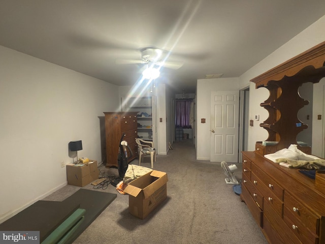 1701 Underwood Rd, Sykesville, MD 21784 - bedroom with carpet flooring, ceiling fan, and baseboards
