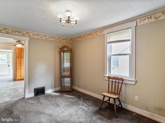 12225 Upper Georges Creek Rd SW, Frostburg, MD 21532 - carpeted empty room with a chandelier and baseboards