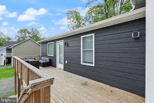 2554 High Top Rd, Linden, VA 22642 - deck with an outdoor hangout area