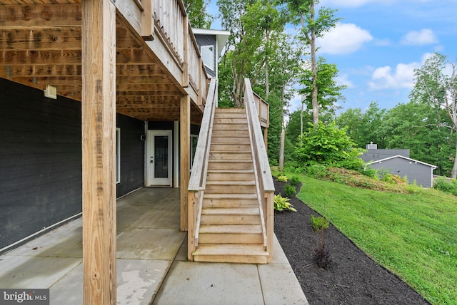 2554 High Top Rd, Linden, VA 22642 - view of patio / terrace with stairway