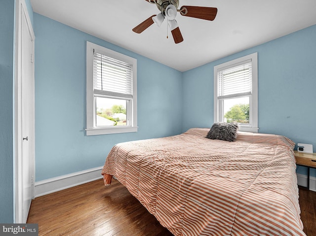 320 Pearl Ave, Horsham, PA 19044 - bedroom featuring multiple windows, wood-type flooring, and baseboards