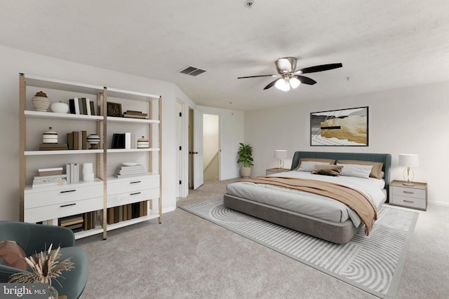 Goose Landing Cir, Columbia, MD 21044 - bedroom with carpet floors and ceiling fan