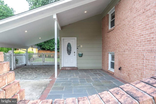 2413 Childs Ln, Alexandria, VA 22308 - view of exterior entry with a carport