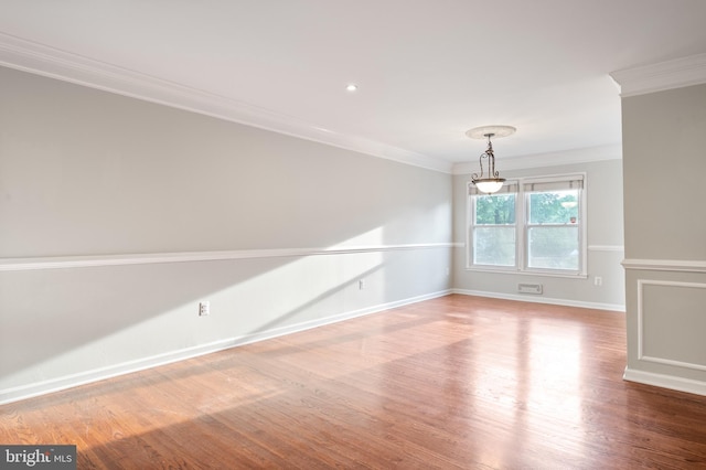 2413 Childs Ln, Alexandria, VA 22308 - spare room with ornamental molding and wood finished floors