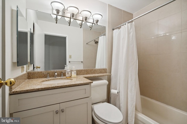 2429 Locust St Unit 217, Philadelphia, PA 19103 - bathroom featuring vanity, shower / bath combo, and toilet