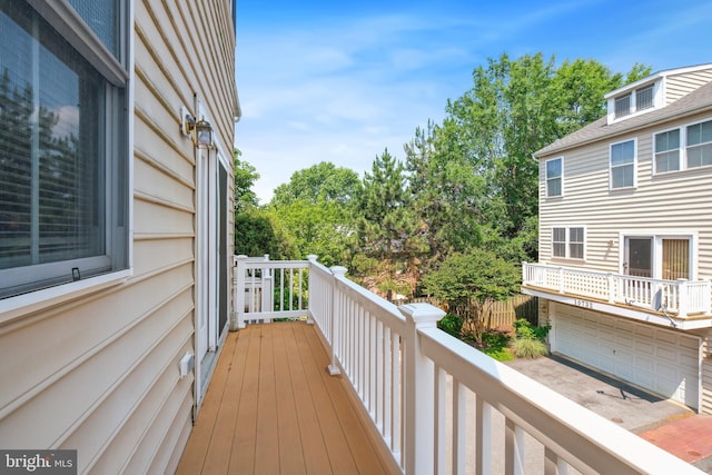 10728 Horde St, Silver Spring, MD 20902 - wooden terrace with an attached garage