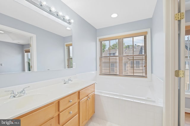 10728 Horde St, Silver Spring, MD 20902 - full bath with double vanity and a bath