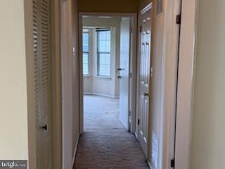 205 Rachel Ct, Franklin Park, NJ 08823 - hallway featuring dark carpet