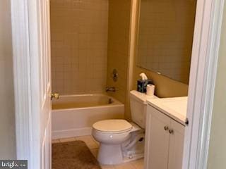 205 Rachel Ct, Franklin Park, NJ 08823 - bathroom featuring vanity, washtub / shower combination, and tile patterned floors