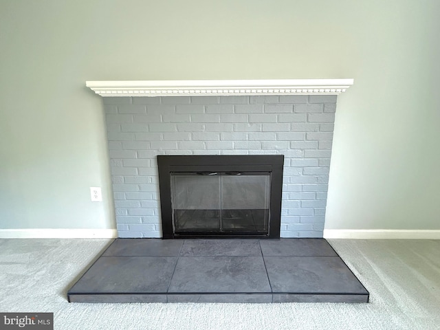 231 E Juniper Ave, Sterling, VA 20164 - detailed view of carpet floors and a fireplace