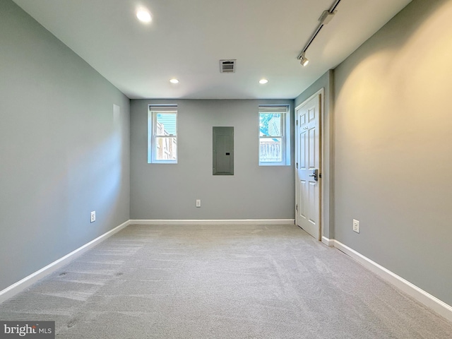 231 E Juniper Ave, Sterling, VA 20164 - empty room featuring electric panel, recessed lighting, and carpet floors