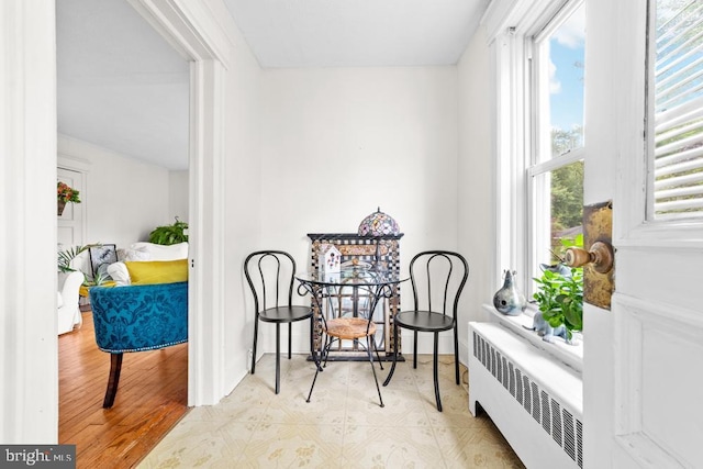 73 Fairfield Ave, Lawrence, NJ 08648 - sitting room featuring radiator and tile patterned floors