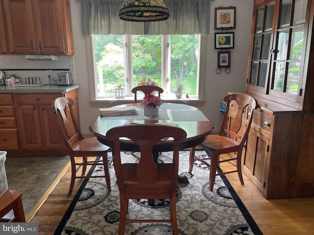 6936 Cedar Ave, Pennsauken, NJ 08109 - dining area with light wood finished floors