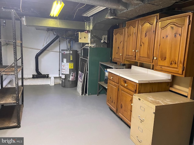 6936 Cedar Ave, Pennsauken, NJ 08109 - unfinished below grade area with water heater