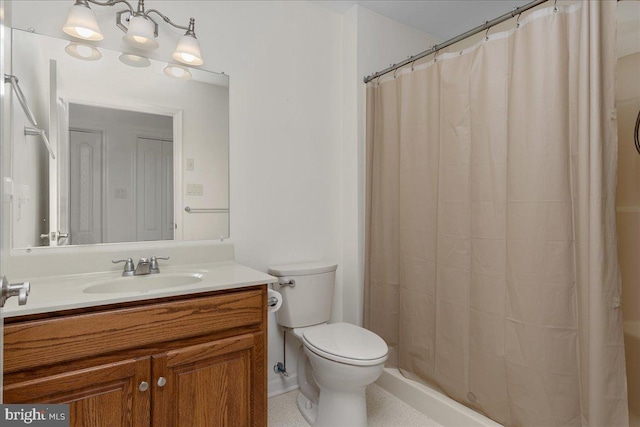 13336 Marquise Dr, Hagerstown, MD 21742 - full bathroom with toilet, vanity, and curtained shower