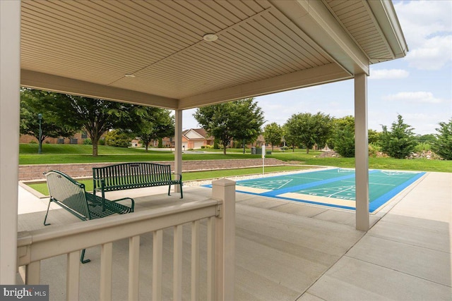 13336 Marquise Dr, Hagerstown, MD 21742 - view of pool with shuffleboard, a lawn, and a swimming pool