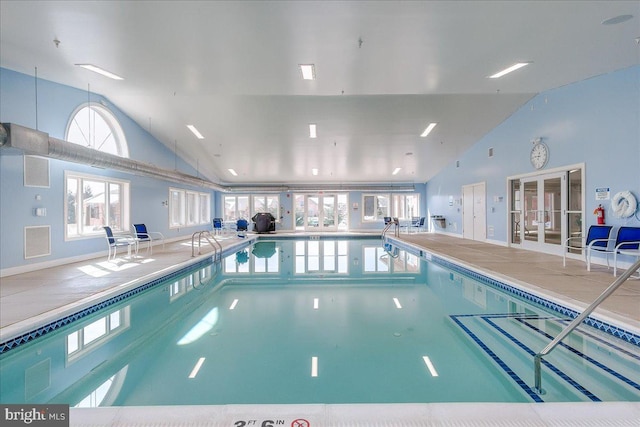 13336 Marquise Dr, Hagerstown, MD 21742 - indoor pool with french doors