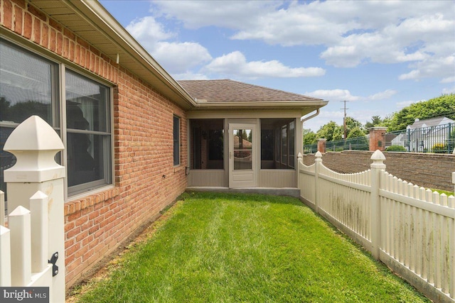 13336 Marquise Dr, Hagerstown, MD 21742 - view of yard featuring a sunroom