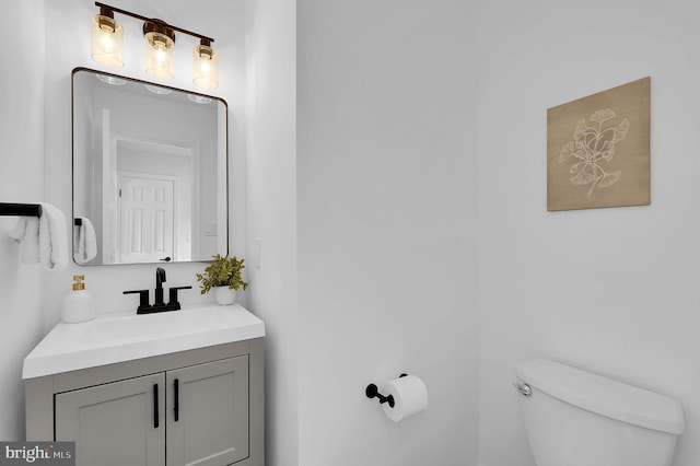 2725 Woodridge Ct, West Friendship, MD 21794 - half bathroom featuring toilet and vanity