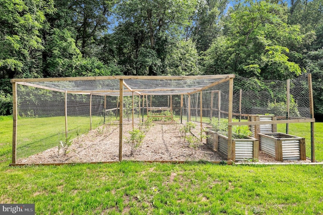 2725 Woodridge Ct, West Friendship, MD 21794 - view of grassy yard with a garden