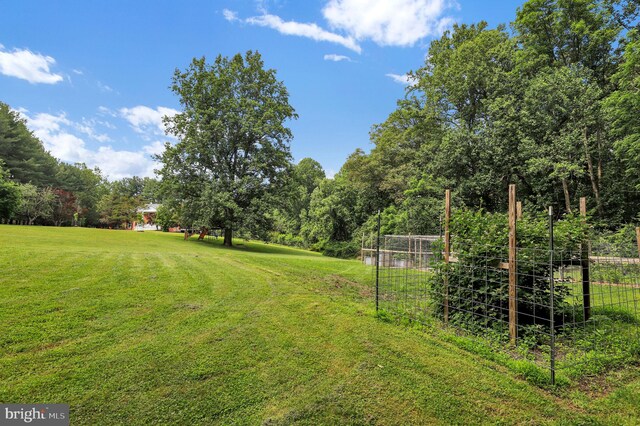 2725 Woodridge Ct, West Friendship, MD 21794 - view of green lawn with a vegetable garden
