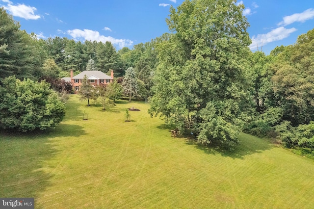 2725 Woodridge Ct, West Friendship, MD 21794 - view of grassy yard featuring a forest view