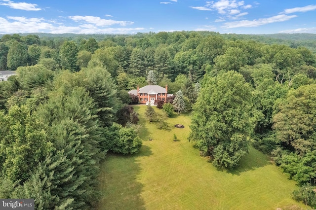 2725 Woodridge Ct, West Friendship, MD 21794 - aerial view of property and surrounding area featuring a heavily wooded area