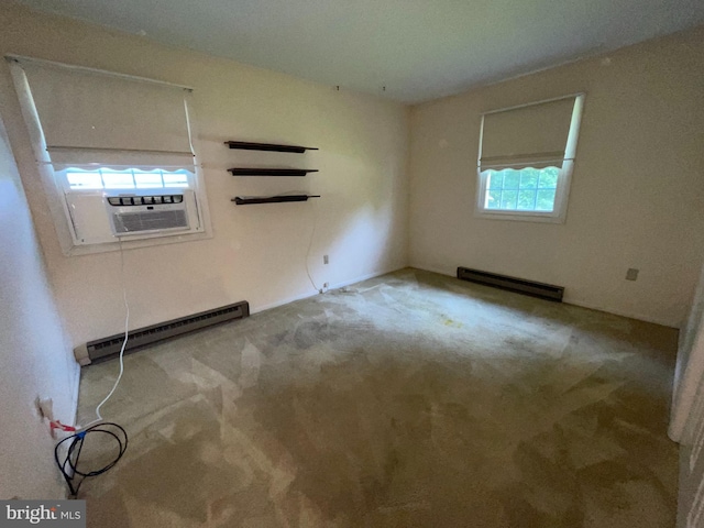 120 Locust Knoll Rd, Downingtown, PA 19335 - carpeted spare room with a baseboard heating unit and cooling unit