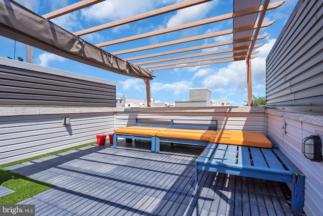 1128 S 24th St S, Philadelphia, PA 19146 - deck featuring a pergola