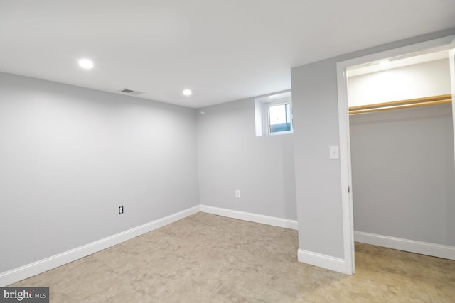 104 Ferndale Rd, Glen Burnie, MD 21061 - below grade area with recessed lighting and baseboards
