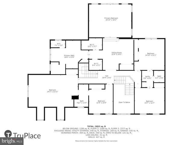 18510 Barton Creek Pl, Leesburg, VA 20176 - view of floor plan / room layout