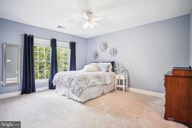 18510 Barton Creek Pl, Leesburg, VA 20176 - bedroom with carpet floors and a ceiling fan
