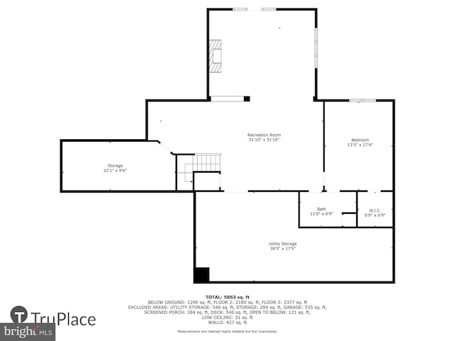 18510 Barton Creek Pl, Leesburg, VA 20176 - view of floor plan / room layout