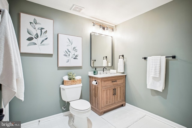 18510 Barton Creek Pl, Leesburg, VA 20176 - bathroom featuring vanity and tile patterned flooring