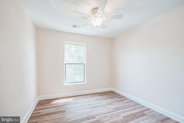 5514 Aeriel Pl, Frederick, MD 21703 - unfurnished room featuring light wood-style flooring and ceiling fan