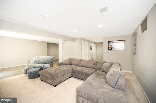 12424 Silent Wolf Dr, Manassas, VA 20112 - living room with recessed lighting and baseboards