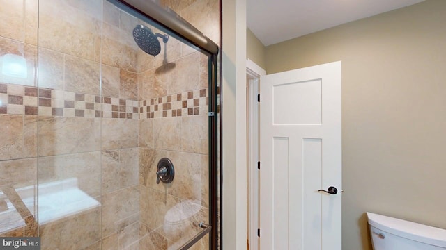 542 Hidden Acres Rd, Mount Storm, WV 26739 - full bathroom with a tile shower and toilet