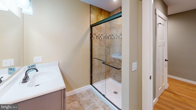 542 Hidden Acres Rd, Mount Storm, WV 26739 - bathroom with a shower stall and vanity