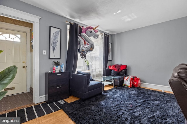 3537 Chippendale Ave, Philadelphia, PA 19136 - entryway with baseboards and wood finished floors