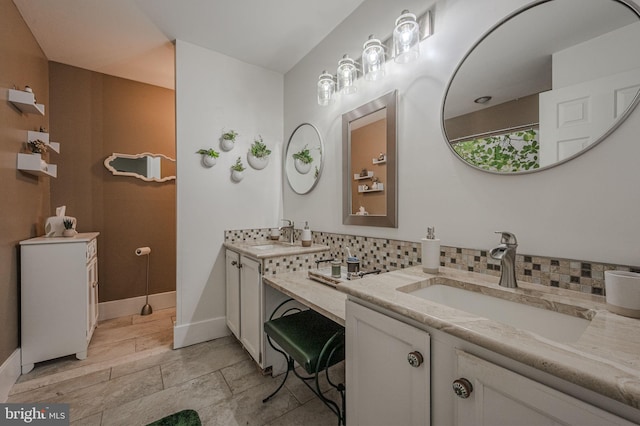 3305 Keswick Way Unit 3305D, West Chester, PA 19382 - full bathroom with two vanities and tasteful backsplash