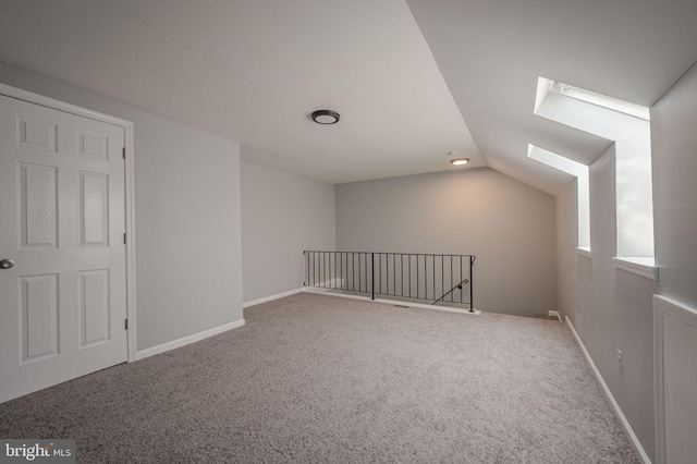 3305 Keswick Way Unit 3305D, West Chester, PA 19382 - additional living space with a skylight, carpet flooring, and lofted ceiling
